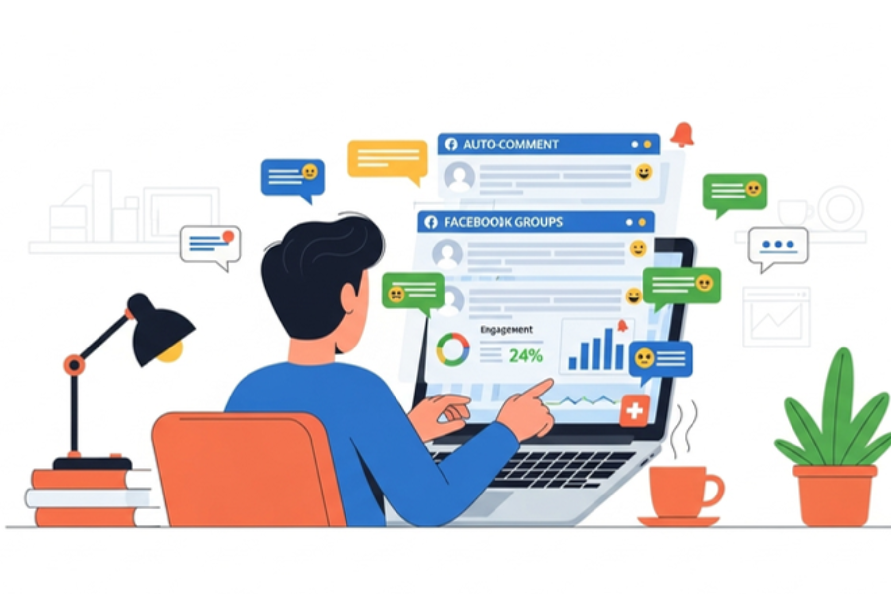 auto comment group facebook