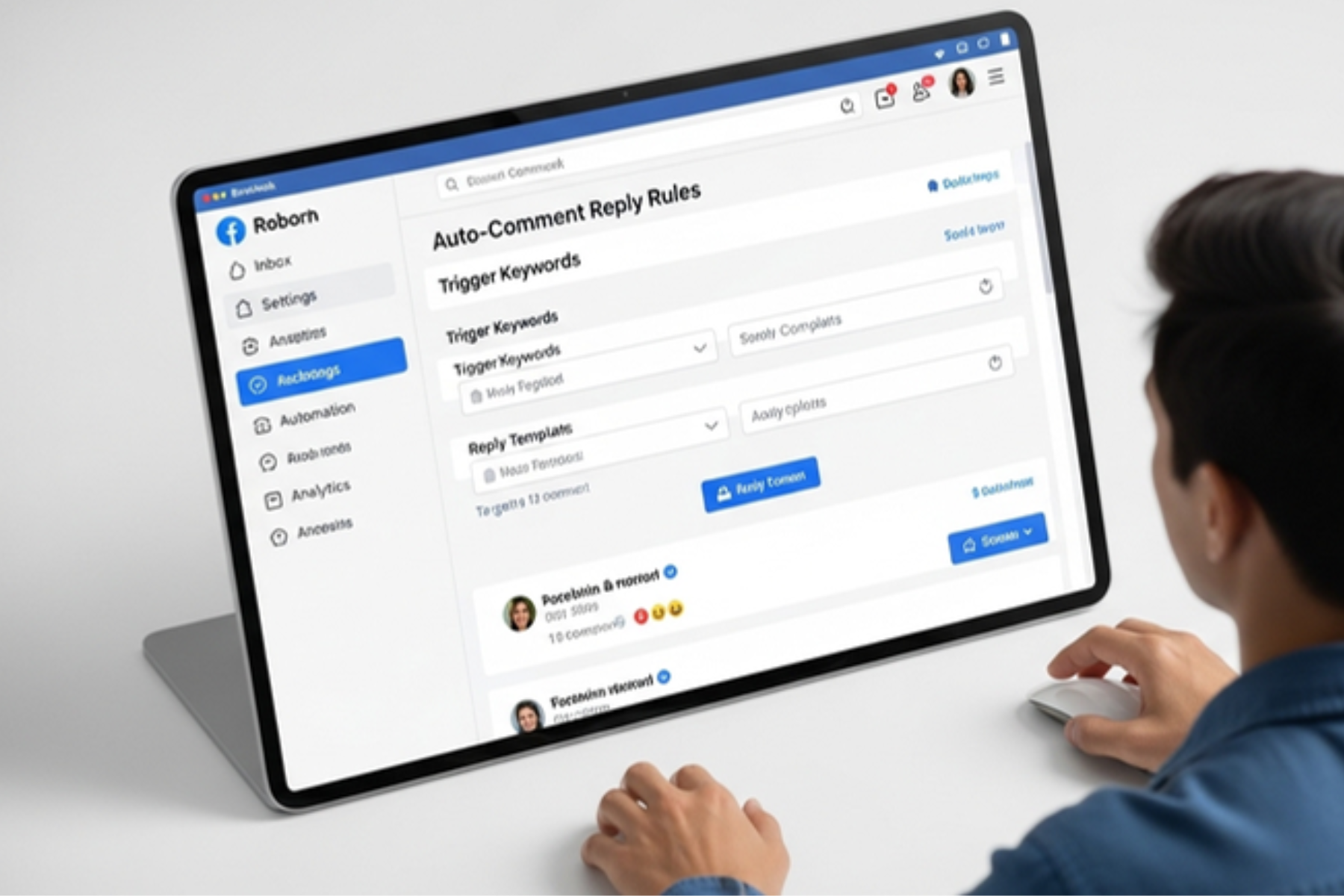 auto comment reply facebook